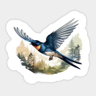 Swallow Bird Sticker